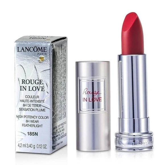 Lancome Other - Lancome Rouge In Love High Potency Color Lipstick No. 185N Rouge Valentine